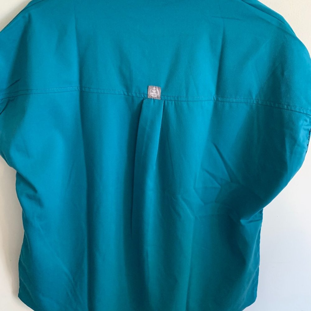 NiaaHinn Size XL(US 10) Teal Scrub Top - Picture 3 of 5